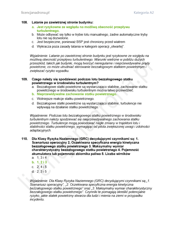 A2 Egzamin na drona ULC | Oficjalne Pytania i Odpowiedzi 2025 - obrazek 3